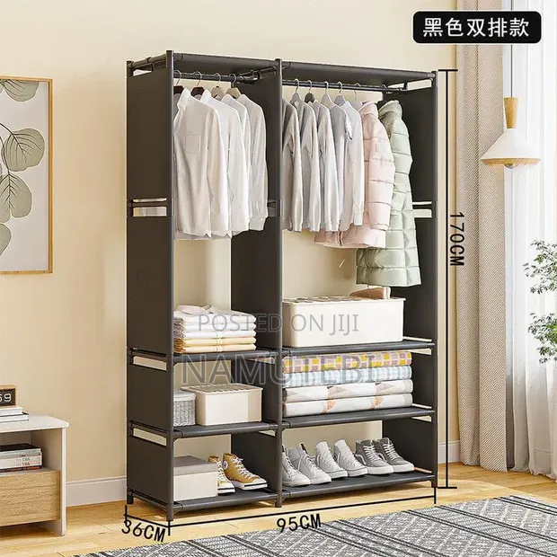 Double Row Portable Wardrobe Organizer - 1