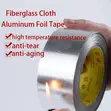 Thickened Fiberglass Aluminum Foil Tape - High Temp Resistant - 2