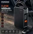 Porodo Flator 4000mAh Portable Car Tire Inflator - 2