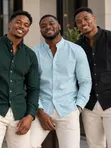 Men's Long Sleeve Casual Shirts - 3