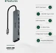 Green Lion 7-in-1 USB-C Hub - Gray - 3