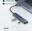 Green Lion 7-in-1 USB-C Hub - Gray - 4