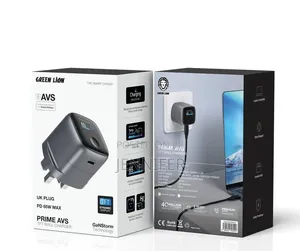 Green Lion Prime AVS TFT Wall Charger 65W GaNStorm