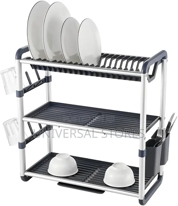 Shu Bin 3-Tier Aluminum Dish Rack (Model SX-841) - 1