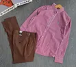 Men's Striped Shirt & Trousers Set - 1