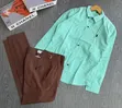Men's Striped Shirt & Trousers Set - 2