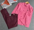 Men's Striped Shirt & Trousers Set - 3
