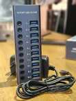 10-Port USB 3.0 Hub with Individual Power Switches - 2