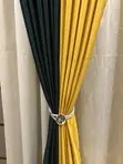 Green and Yellow Curtains Per Meter - 1