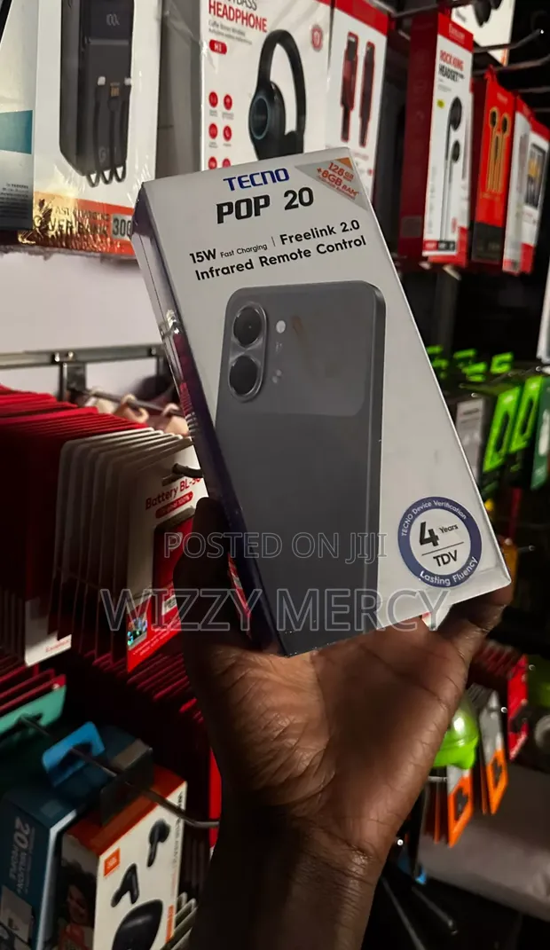 New Tecno Pop 20 128GB Black - 1
