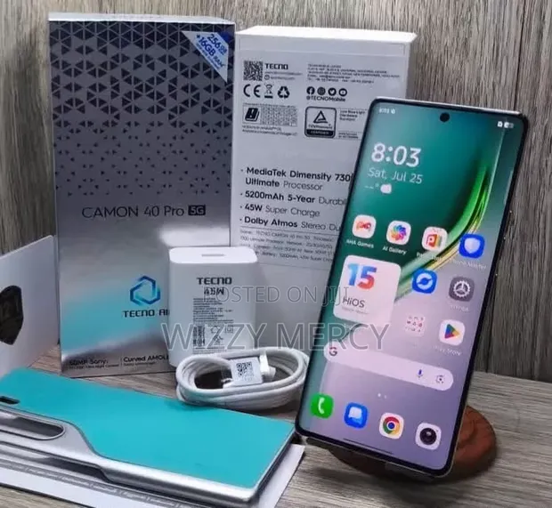 New Tecno Camon 40 Pro 4G 256GB Green - 1