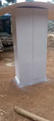 White Wood-Mode Wardrobe 3x6 Ft - 2