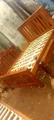 Brand New 4x6 Brown Wood Bed Frame - 2