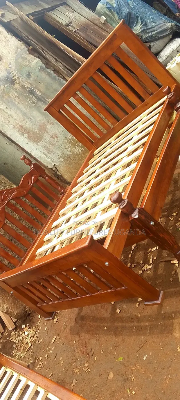 4x6 Modern Wooden Bed Frame - 1
