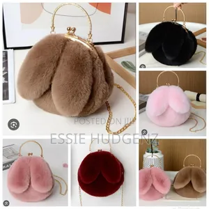 Rabbit Ear Shape Faux Fur Winter Bag