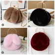 Rabbit Ear Shape Faux Fur Winter Bag - 2