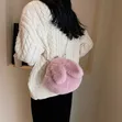 Rabbit Ear Shape Faux Fur Winter Bag - 4