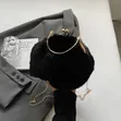 Rabbit Ear Shape Faux Fur Winter Bag - 5
