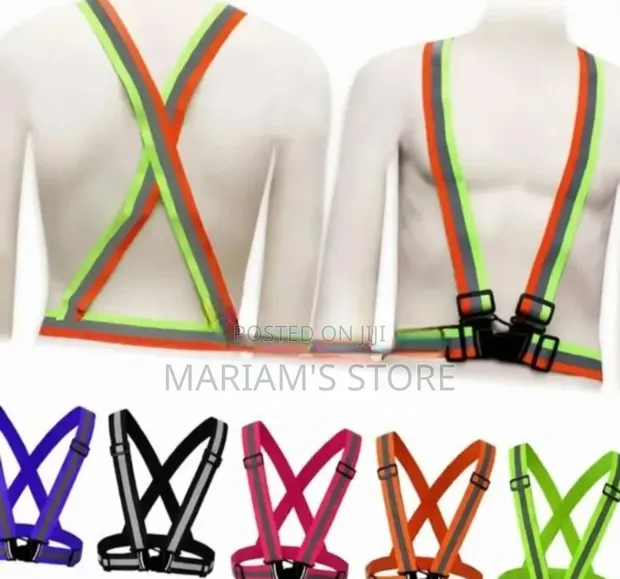 Adjustable High-Visibility Reflective Safety Belt Harness - 1