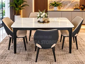 4 Seater Glass Dining Table Set