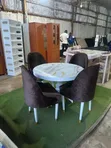 Brand New 4-Seater Marble Dining Set - 1