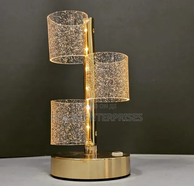 3-Tier Acrylic Crystal Bubble Table Lamp - 1
