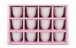 12 PCS Plain White Porcelain Arabic Coffee Cups Set - 1