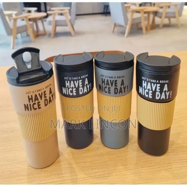 600ml Insulated Stainless Steel Coffee Travel Mug - 1