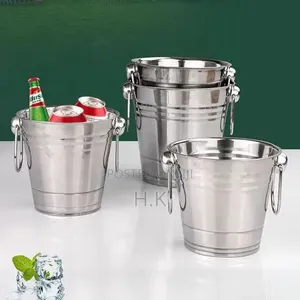 Stainless Steel Ice Bucket - Silver (1PC)