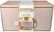 Modern Metal Bread Bin with Wooden Lid - 1