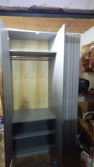 Gray Movable Wardrobe