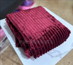 Monza Ribbed Fleece Throw Blankets