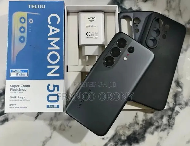New Tecno Camon 50 Pro 256GB Black - 1