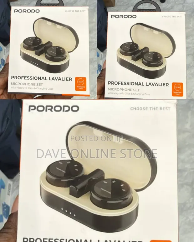 Porodo Professional Lavalier Microphone Set - 1