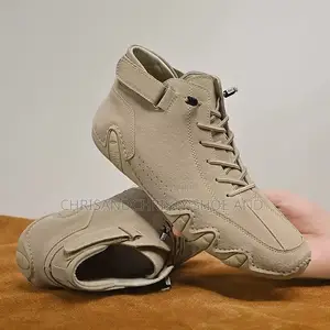 Men's Fashion Suede Boots with Straps