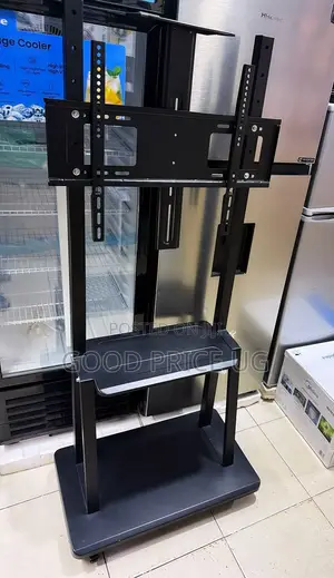 Heavy-Duty Mobile TV Stand Trolley on Wheels