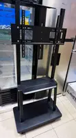 Heavy-Duty Mobile TV Stand Trolley on Wheels - 2