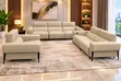 Electric Cream Leather Recliner Sofa - 1