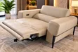 Electric Cream Leather Recliner Sofa - 2