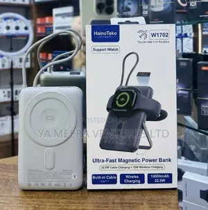 Haino Teko W1702 10000mAh Ultral Fast Magnetic Power Bank