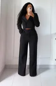 Elegant Ladies Suits with Crop Top Coat - 4