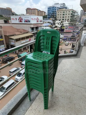 Brand New Green Plastic Chairs (Armless)