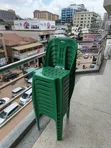 Brand New Green Plastic Chairs (Armless) - 1