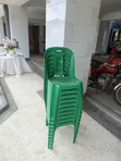 Brand New Green Plastic Chairs (Armless) - 3