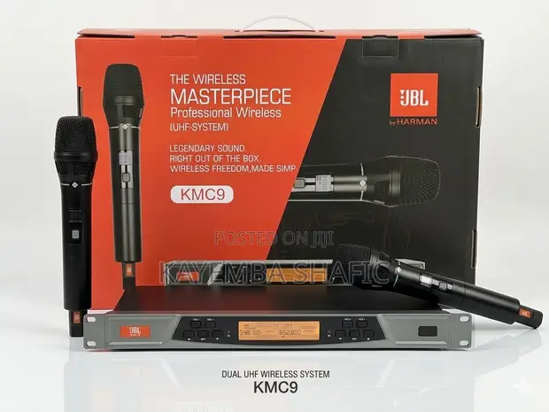 JBL KMC9 Professional Dual UHF Wireless Microphone System - 1