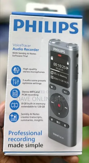 Philips VoiceTracer DVT2075 Digital Audio Recorder