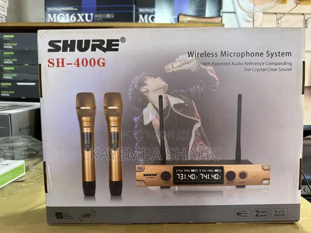 Shure SH-400G Professional Dual Wireless Microphone System - 1
