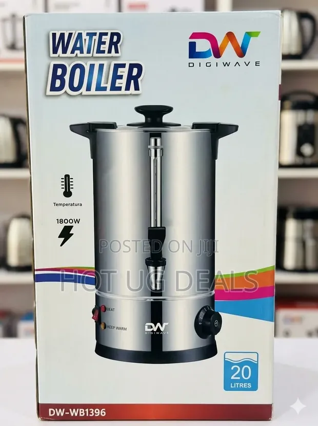 DW 20L Commercial Water Boiler (1800W, Stainless Steel) - 1