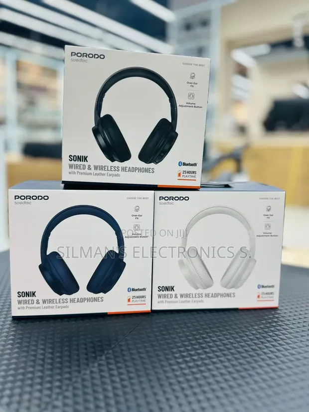 Porodo Sonik Wireless Over-Ear Headphones - 1