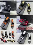 Saint Laurent Mule Flip Flop Heel Shoes - 2